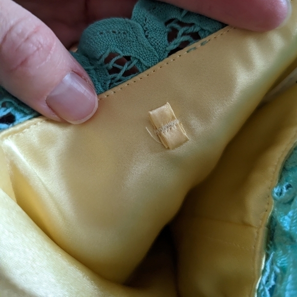 Betsey JOHNSON Battenburg lace strapless dress 6 small - Picture 11 of 15